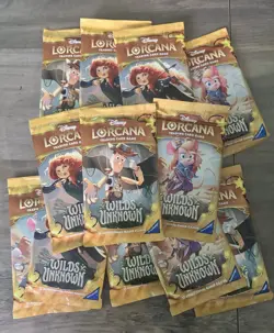 Disney Lorcana TCG Wilds Unknown Booster Pack 12 Cards Factory Sealed *12 Packs* - Image 1