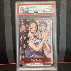 NICO ROBIN ST01-008 25TH ANNIV, PSA 10 GEM MINT, 2023 ONE PEICE CARD GAME - Image 1