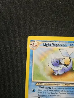 Light Vaporeon 52/105 - Neo Destiny Set - Vintage Rare Pokemon Card - LP - Image 5