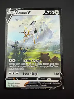 Arceus V SWSH204 SWSH: Sword & Shield Promo Cards Holo NM - Image 1