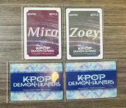 Kayou KPop Demon Hunters Trading Card PROMO cards RARE 🔥 4 CARDS - Image 2
