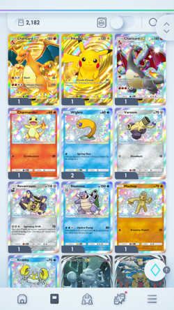 Pokemon TCG (Trading Card Game) Pocket 2 Crown Charizard Pikachu | 2990 Pack HG - Image 3