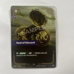 Seal of Discord 204/298 Riftbound Origins Epic (trial deck version) 3 cards - Image 1
