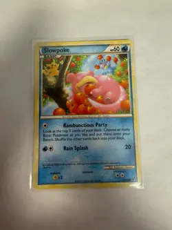 Pokemon TCG Slowpoke 66/90 Undaunted Non-Holo Card Pikachu - Image 1