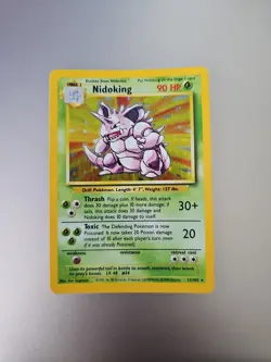 Pokemon TCG Nidoking Base Set Holo Unlimited Rare Card 11/102 - Image 1