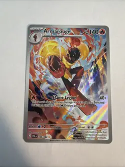 Armarouge 086/084 IR Pitch Black English Unreleased Pokemon Card NM/M - Image 1