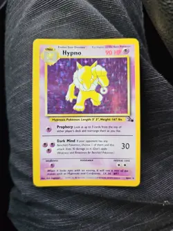 Pokemon TCG Hypno Fossil Holo Unlimited Rare Card 8/62 - Image 1