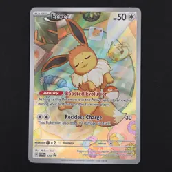 Pokemon TCG Card Eevee SVP173 Prismatic Evolutions Black Star Promo - NM - Image 1