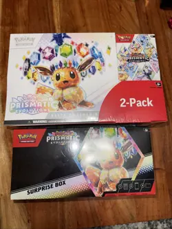 Pokemon Prismatic Evolutions ETB & Booster Bundle Costco Sealed & Surprise Box - Image 1