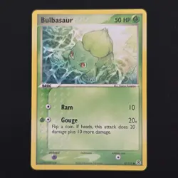 Pokemon TCG Card Bulbasaur 55/112 EX FireRed & LeafGreen Regular - LP+ - Image 1