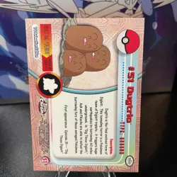 2000 Topps Chrome Pokemon Dugtrio # 51 T.V. Animation Card Series 1 Foil - Image 4