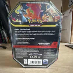 Pokemon Mega Charizard EX Tin Deck Foil Promo Booster Code Card 2023 - Image 2