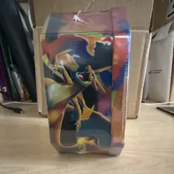 Pokemon Mega Charizard EX Tin Deck Foil Promo Booster Code Card 2023 - Image 3