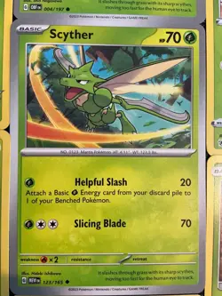 x7 Scyther pokemon cards mixed lot collection set ⚔❇ cute 151 kanto - Image 5