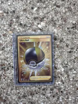 Ultra Ball 186/172 Secret Rare Gold Brilliant Stars Pokemon Card NM - Image 2