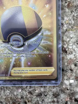 Ultra Ball 186/172 Secret Rare Gold Brilliant Stars Pokemon Card NM - Image 5
