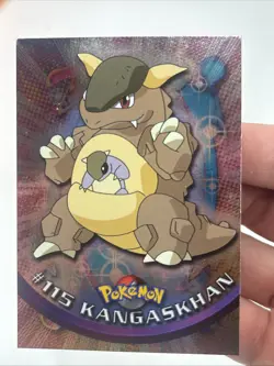 2000 Topps Pokemon TV #115 Kangaskhan (B) Silver Foil FREE SHIP - Image 1