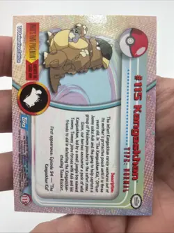 2000 Topps Pokemon TV #115 Kangaskhan (B) Silver Foil FREE SHIP - Image 4