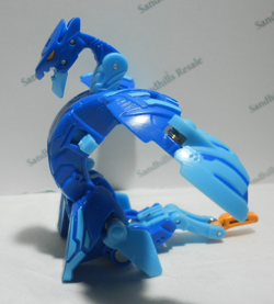 Bakugan Serpenteze Ultra Blue Aquos Battle Planet - B100 - card - cores - Image 4