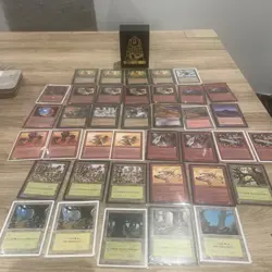 MTG -The Game Keeper Deck Box PKK Black Vintage Card Case & 37 X MTG Cards - Image 1
