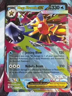 Mega Starmie ex Perfect Order #21 EX Double Rare NM Pokemon Card - Image 1
