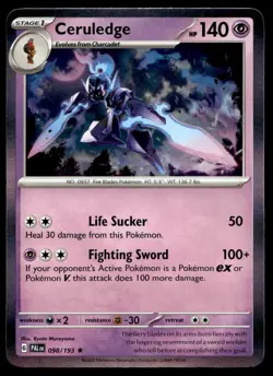 Ceruledge 98/193 Pokemon Card Paldea Evolved Rare 140 HP Holo Near Mint W1 - Image 1
