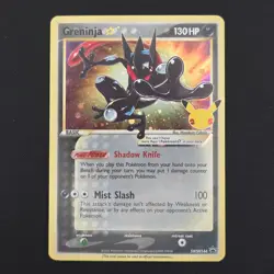 Pokemon TCG Card Greninja SWSH144 Celebrations ETB Black Star Promo - NM- - Image 1