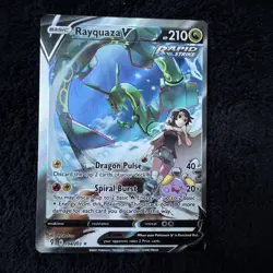 Rayquaza v Alternate Full Art Holo Card 194/203SWSH07: Evolving Skies LP - Image 1