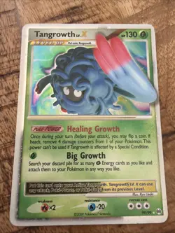 Pokemon TCG Tangrowth LV.X Arceus Holo Rare Card 99/99 - Image 1