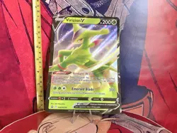 Pokemon Virizion V Jumbo TCG Collectable English Trading Card - Image 1