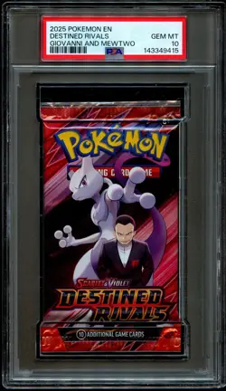 PSA 10 GEM MINT Destined Rivals SEALED Booster Pack Pokemon Cards 415 - Image 1