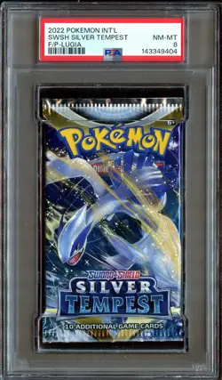 PSA 8 NM-MINT Silver Tempest SEALED Booster Pack Pokemon Cards 404 - Image 1
