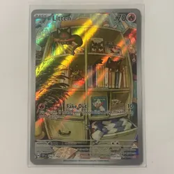 Pokemon Litten TCG Holo Card Illustration Rare Card 167/162SV05 Temporal Forces - Image 1
