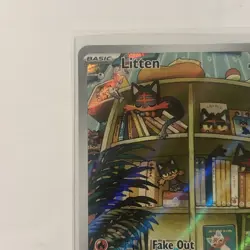 Pokemon Litten TCG Holo Card Illustration Rare Card 167/162SV05 Temporal Forces - Image 3