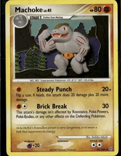 Machoke Uncommon Stormfront 41/100 Fighting Pokemon Card - Image 1