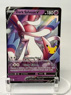 Pokemon TCG Card Dark Sylveon V SWSH134 25th Celebrations Promo - LP - Image 1