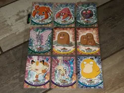 LOT OF 9 TOPPS POKEMON CARDS #46-54 LOOK VENOMOTH! PERSIAN! - Image 1