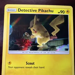 Detective Pikachu | Rare Card | Holo Finish | 10/18 LP-NM - Image 5