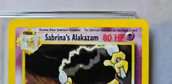 1st Edition Pokemon Alakazam Sabrina's 16/132 Holographic Gym Challenge LP - Image 5