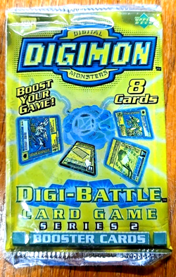DIGIMON DIGI-BATTLE SERIES 2 BOOSTER PACK ~ VINTAGE FACTORY SEALED TCG CARD GAME - Image 1