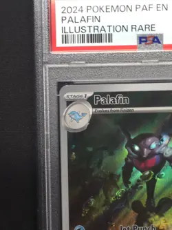 PSA 10 Palafin 225/091 Pokemon Paldean Fates Illustration Rare 2024 GEM MINT - Image 2