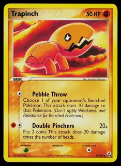 Pokemon Card Legend Maker Trapinch 67/92 Common - Image 1