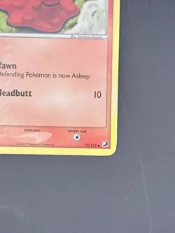 Slugma 73/115 MP - 2005 EX Unseen Forces Pokemon TCG Card - Tomokazu Komiya Art - Image 3