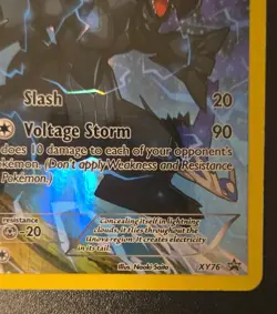 2015 Pokemon Zekrom w Palkia XY76 Holo Promo Card Black Star Ultra Rare Full Art - Image 5