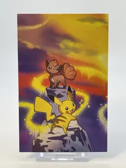 2019 Pokemon TCG Kanto Power Mini Tin Art Card Pikachu Vulpix Panel 2 - Image 1