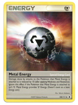 Pokemon Card: Metal Energy 100/111 Platinum Rising Rivals Rare! EX - Image 1