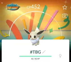 Shiny Eevee (Schillernd Evoli) Special Background Pokemon Go - Image 1