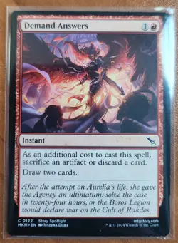 Magic MTG Demand Answers MKM 0122 Regular Common - NM condition - Image 1
