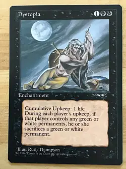 1996 Magic The Gathering Dystopia Near Mint - Image 1