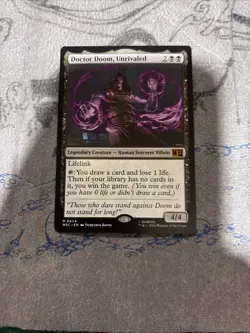 1x Doctor Doom Unrivaled Marvel Super Heroes NM - Mythic Magic MTG MSC x1 - Image 1